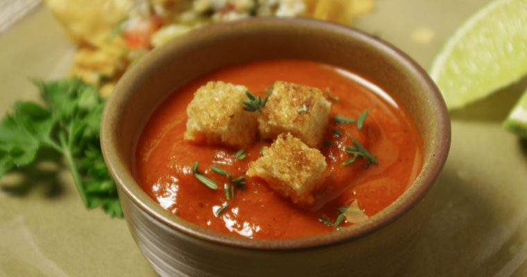 Roasted Red Pepper & Tomato Soup