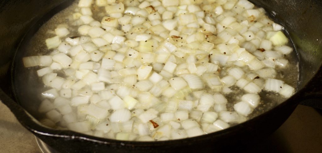 Onions cooking