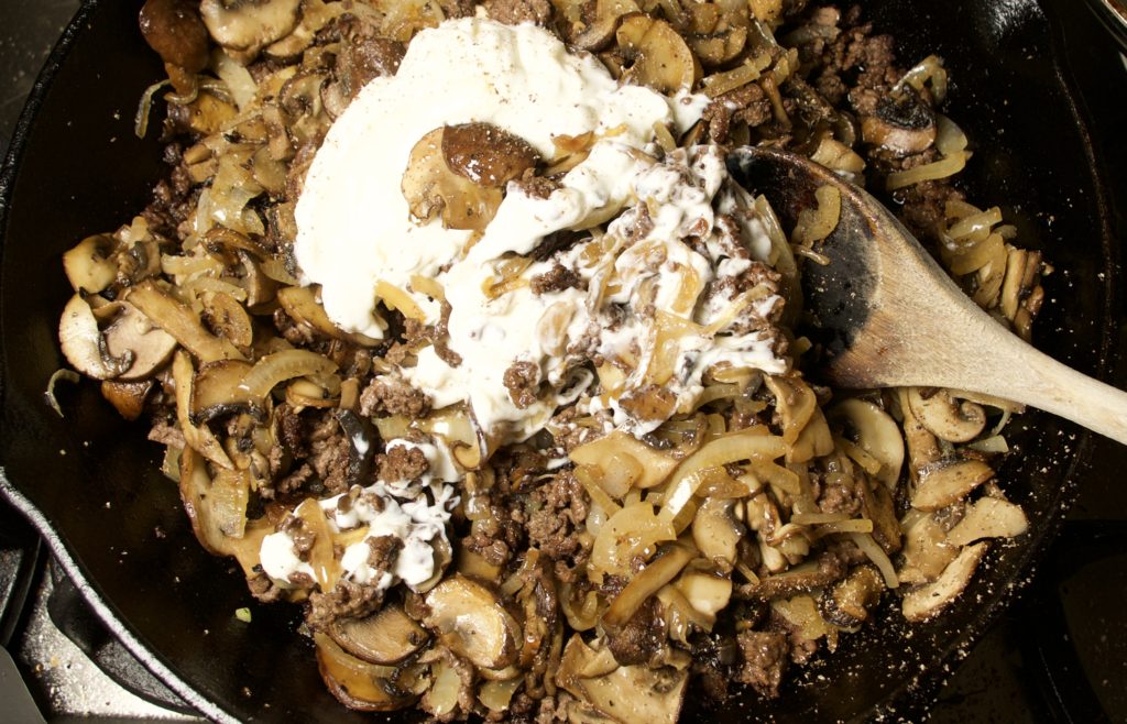 Beef, Sour Cream, Stroganoff