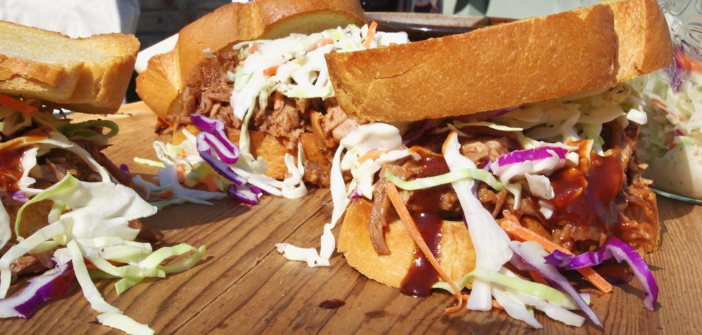 Southern Coleslaw on Pulled Pork