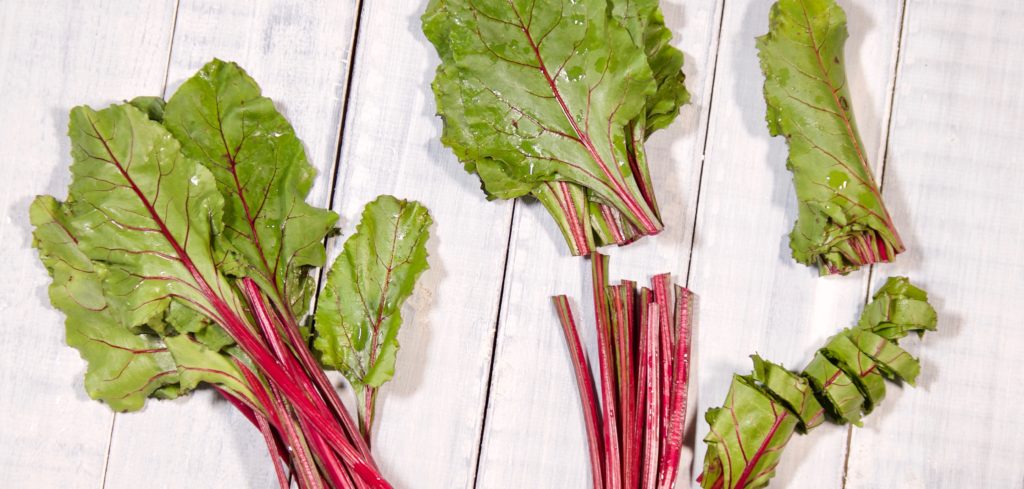 Beet Greens whole and cut