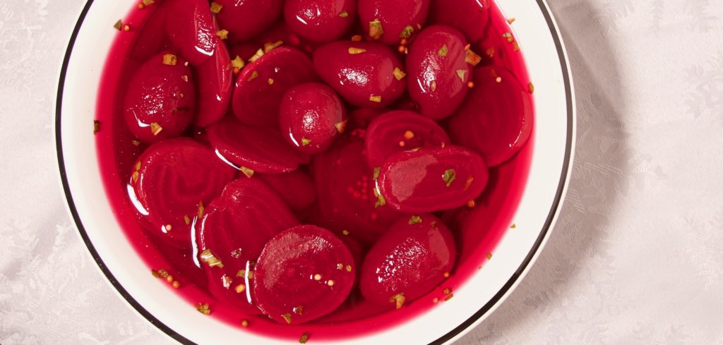 Beets in pickling liquid