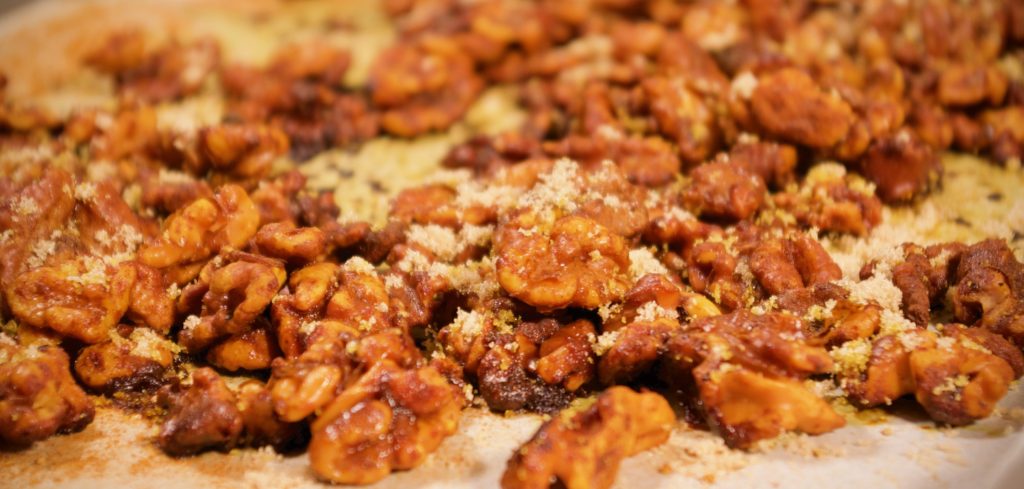 Toasted Walnuts with Brown Sugar
