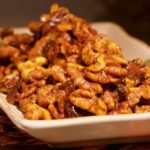 Candied Walnuts on a tray