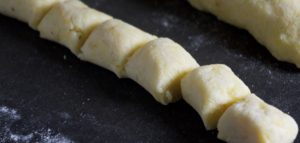 Gnocchi rolled and cut