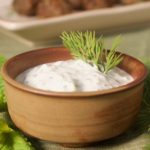 Cucumber & Mint Dip with Moroccan Meatballs, Mint and Dill