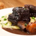 Chocolate Braised Short Ribs with Goat Cheese Polenta