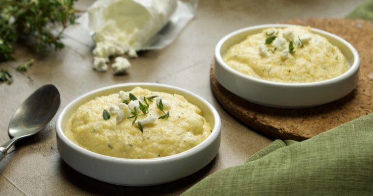 Creamy Goat Cheese Polenta