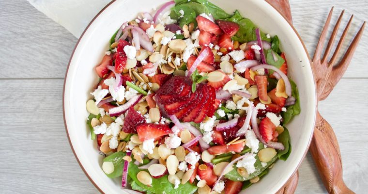 Strawberry & Spinach Salad